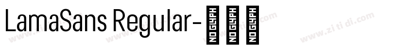 LamaSans Regular字体转换
